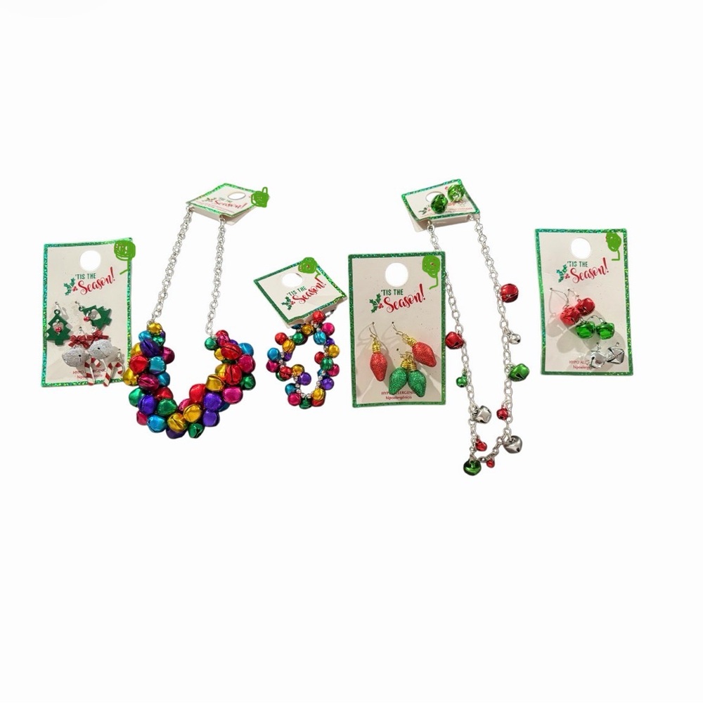 Bundle of Six Christmas Jewelry Pieces